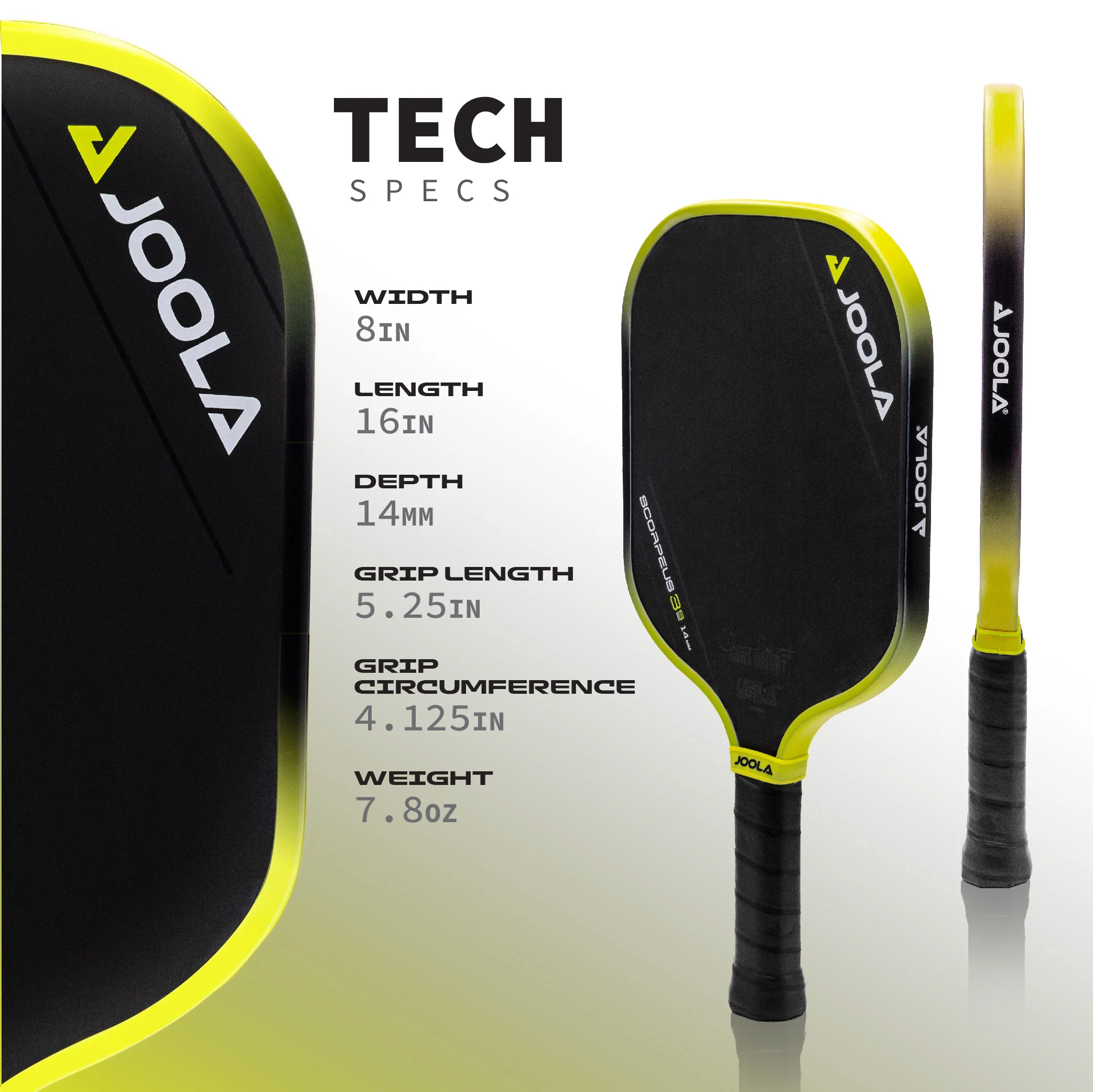 JOOLA Anna Bright Scorpeus 3S 14mm Pickleball Paddle - Image 3