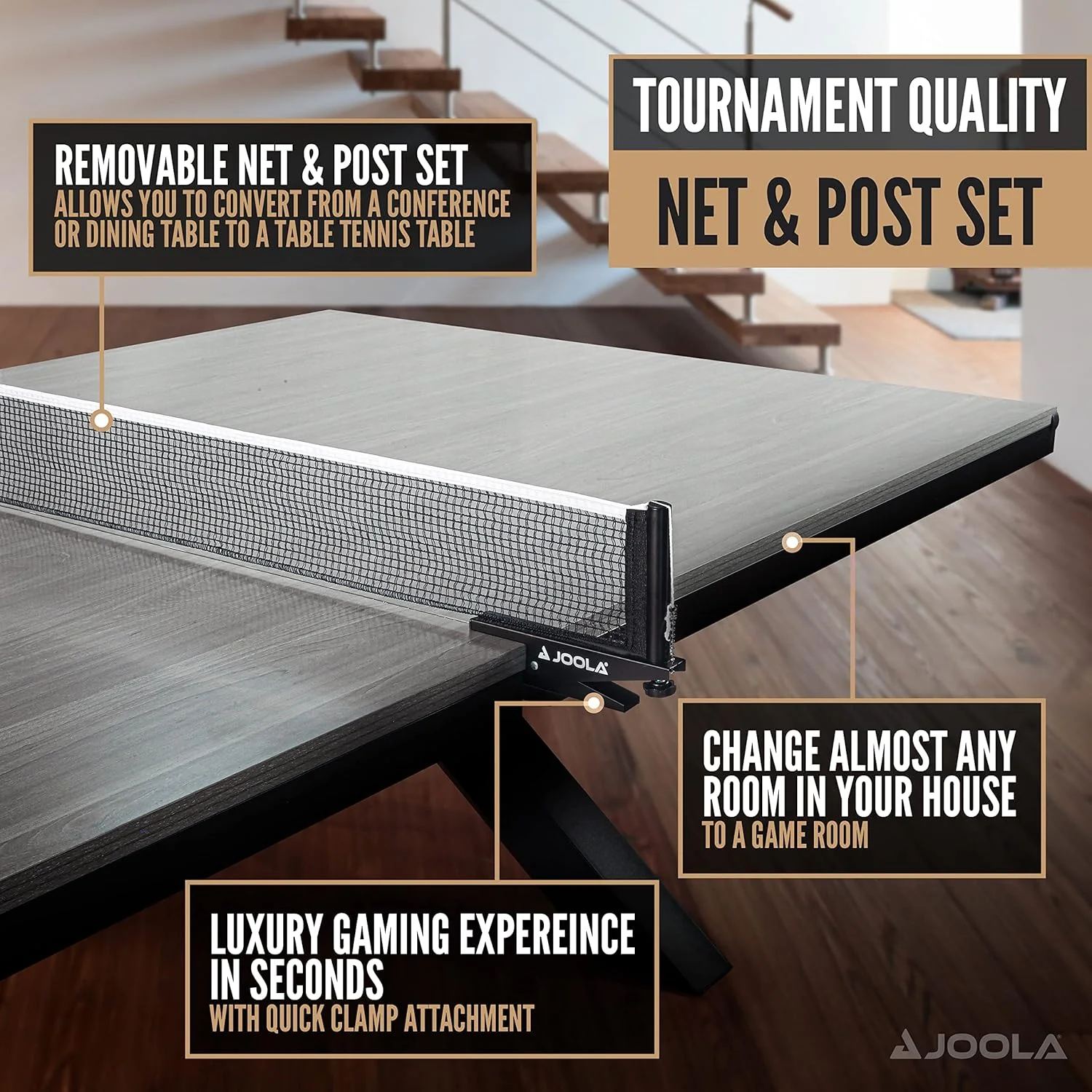 JOOLA Brighton X-Leg Table Tennis Table - Image 3