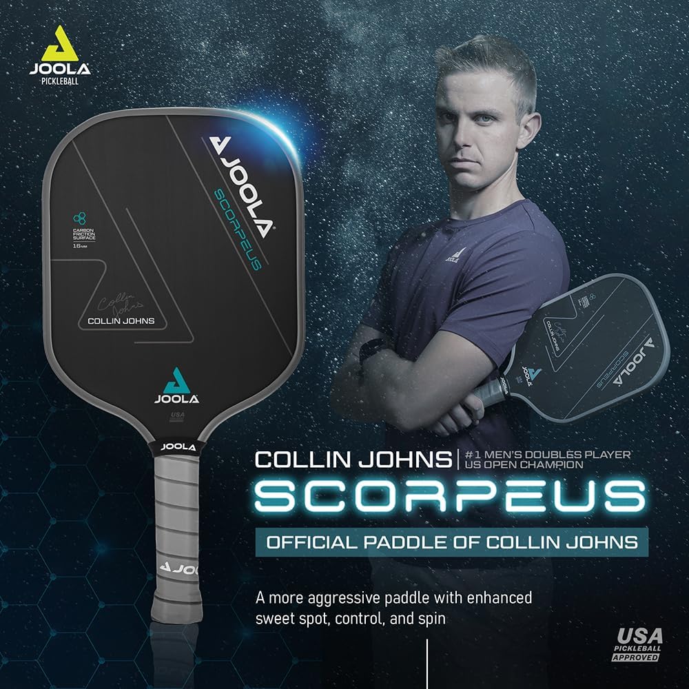 JOOLA Collin Johns Scorpeus CFS 16 Pickleball Paddle - Image 4