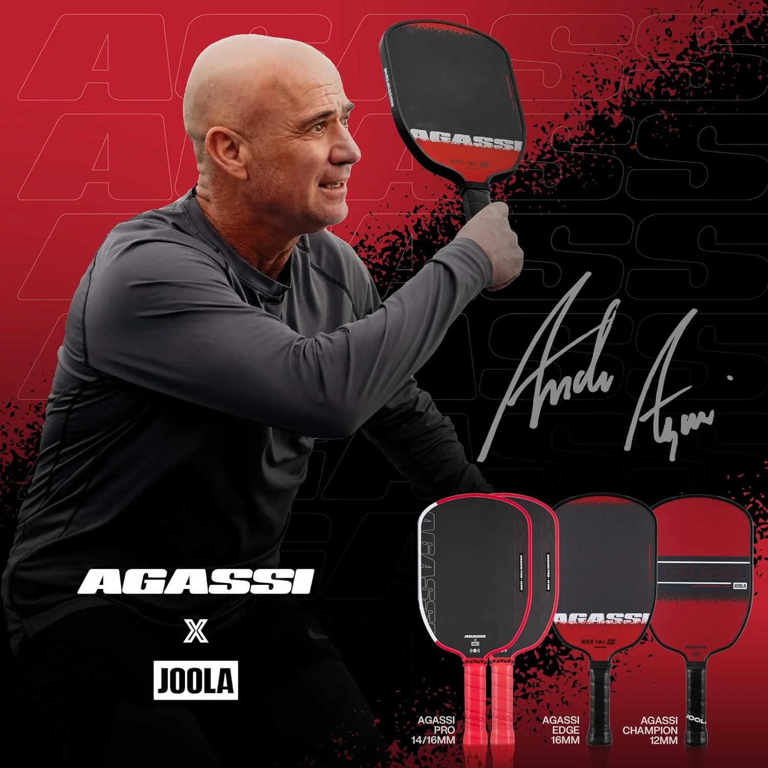 JOOLA Agassi Pro 14mm Pickleball Paddle - Image 17