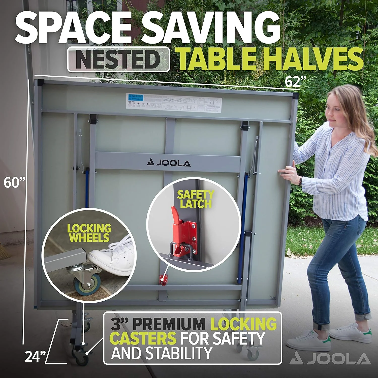 JOOLA Rapid Play Outdoor Table Tennis Table - Image 6