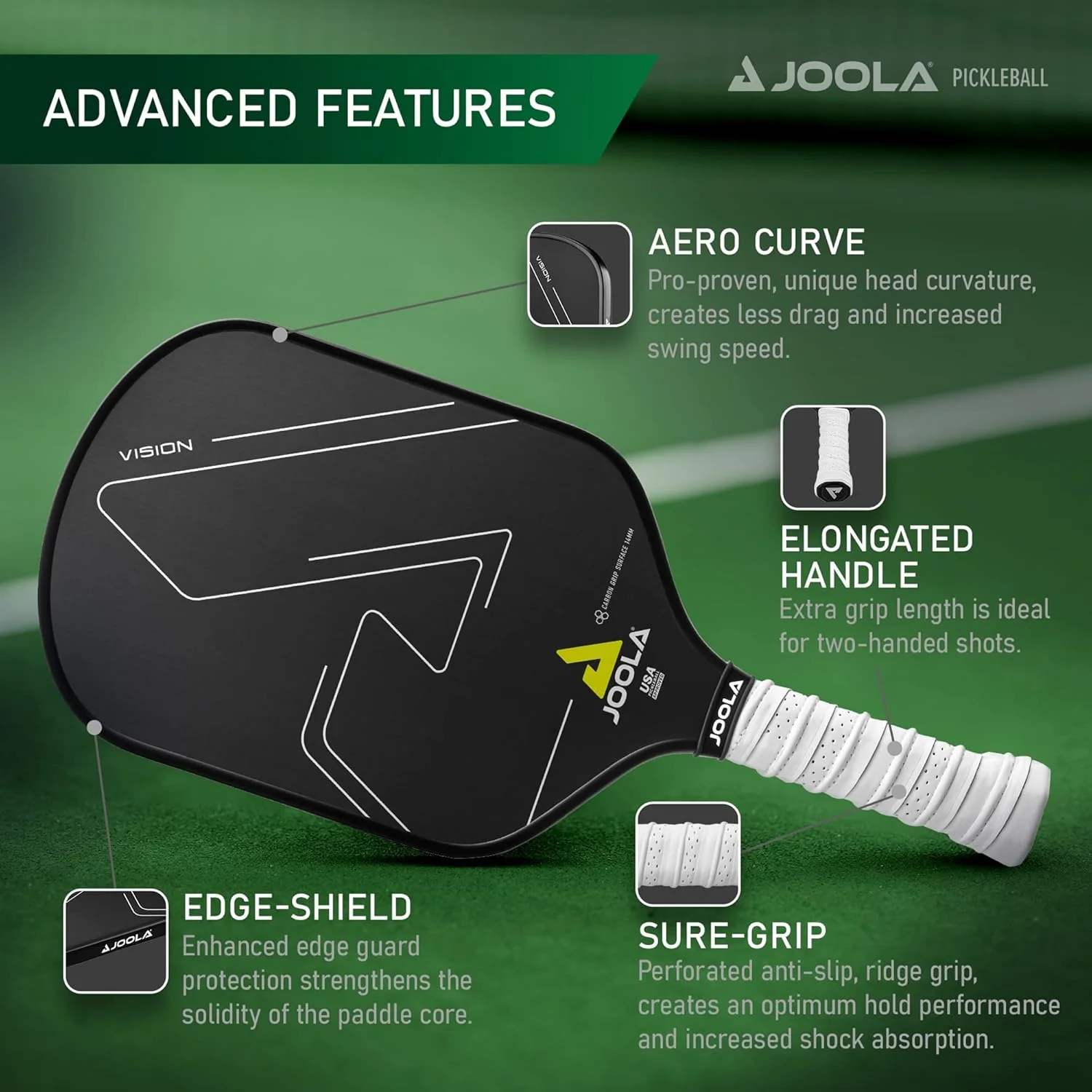 JOOLA Vision CGS 14 Pickleball Paddle - Image 6