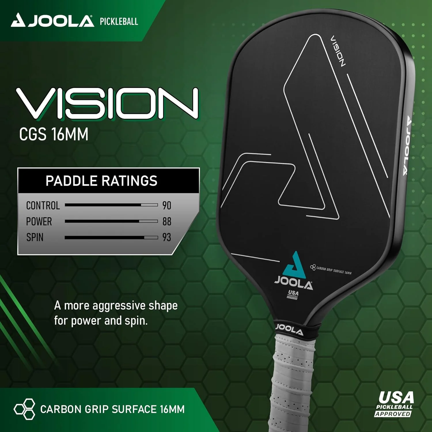 JOOLA Vision CGS 16 Pickleball Paddle - Image 4