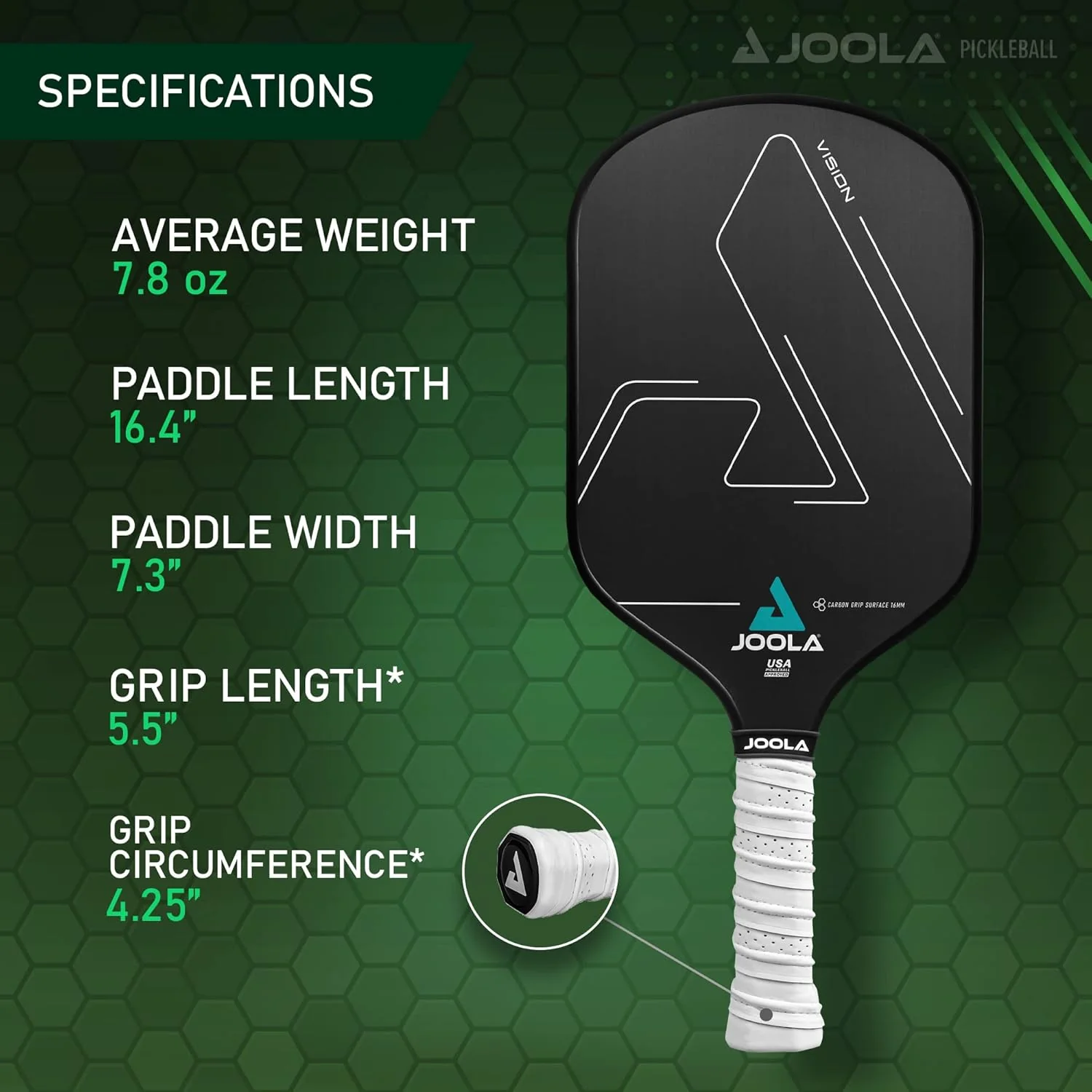 JOOLA Vision CGS 16 Pickleball Paddle - Image 5